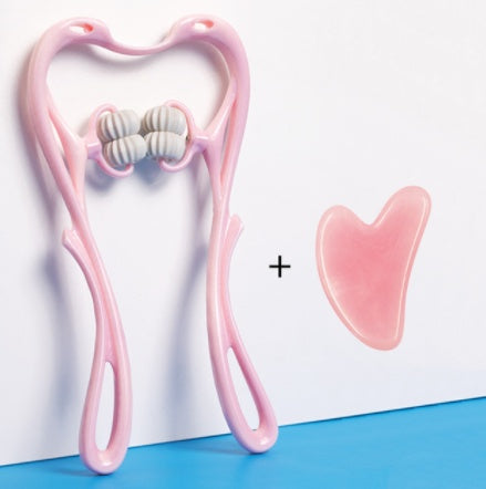 Six-Wheel Manual Neck Massager – Multifunctional Roller Massage Tool