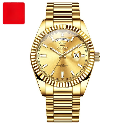 Luminous Waterproof Steel Business Wrist Watch