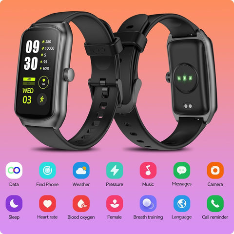AMOLED Smart Watch – Unisex Fitness Tracker with Heart Rate, SpO₂ & Sleep Monitoring