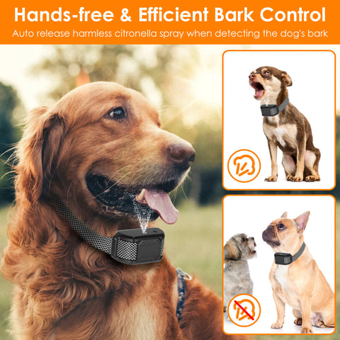 Citronella Bark Collar for Dogs – Anti-Barking Spray, Waterproof