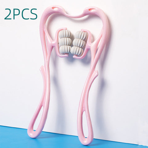 Six-Wheel Manual Neck Massager – Multifunctional Roller Massage Tool