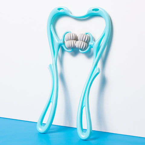 Six-Wheel Manual Neck Massager – Multifunctional Roller Massage Tool