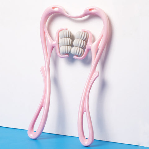 Six-Wheel Manual Neck Massager – Multifunctional Roller Massage Tool